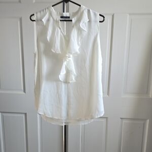 Tommy Hilfiger White Ruffle Blouse